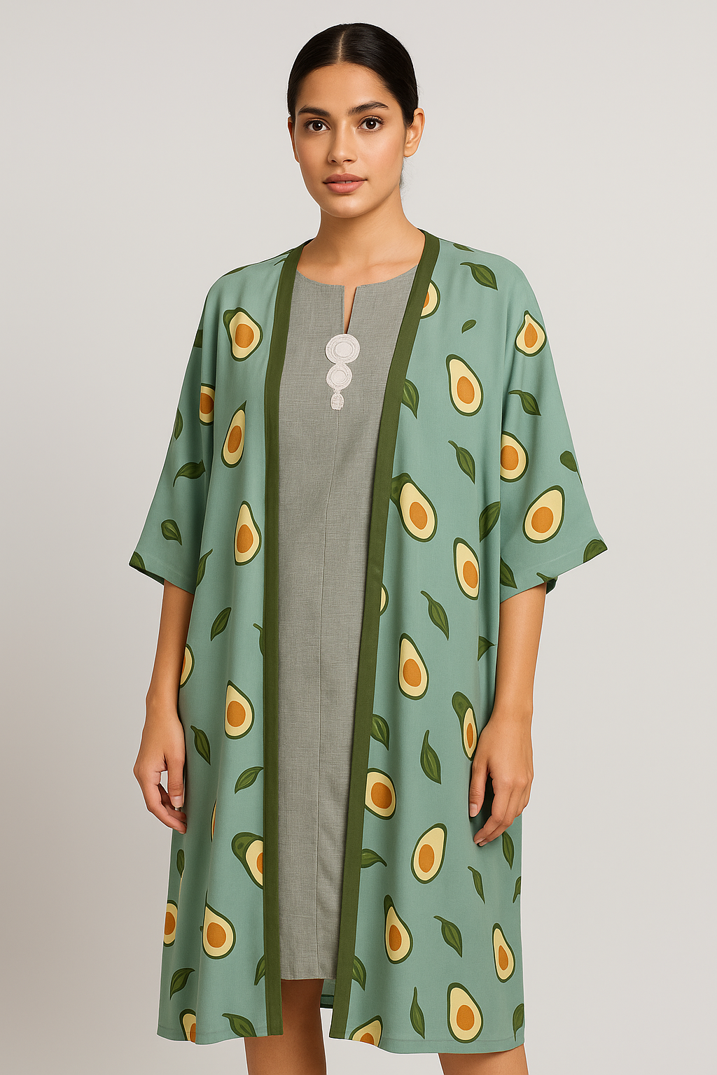 Kimono artisanal – Fraîcheur d’avocat – Image 2