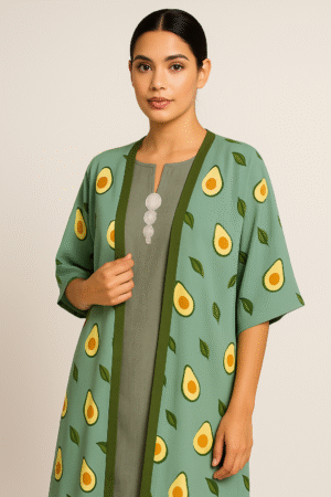 Kimono artisanal – Fraîcheur d’avocat
