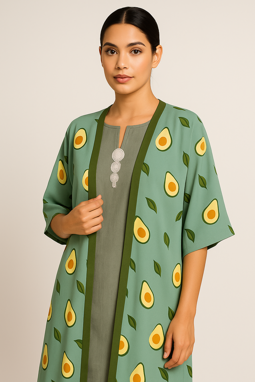 Kimono artisanal – Fraîcheur d’avocat